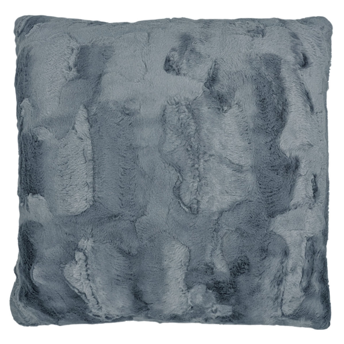 Pillow Sham in Cuddly Slate Faux Fur | Handmade in Seattle WA | Pandemonium Millinery