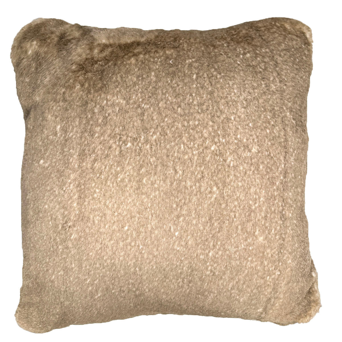 Pillow Sham in Coastal Plush Golden Bluff Faux Fur. Made in Seattle, WA, USA by Pandemonium Seattle.