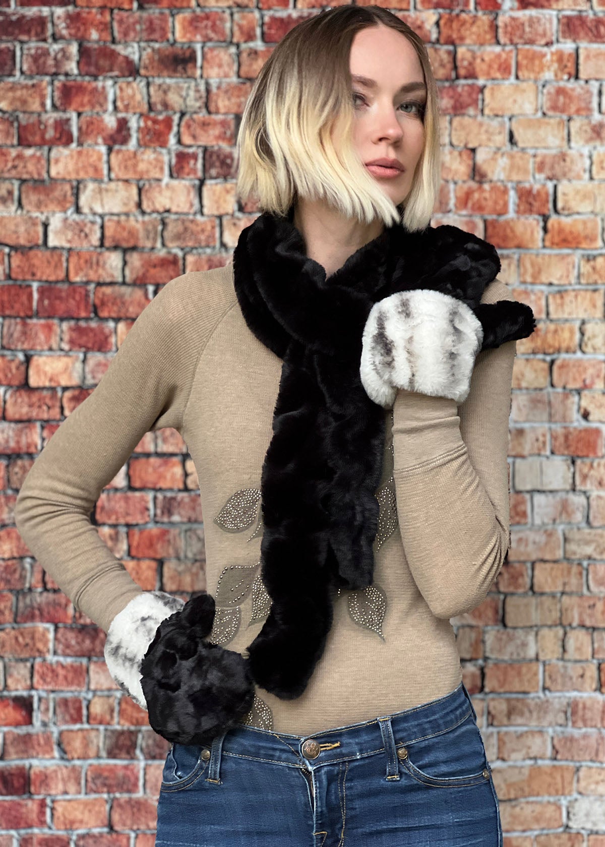 Skinny Scarf - Royal Opulence Faux Furs  (Wholesale)