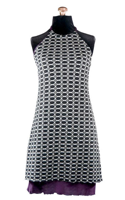 Halter Dress | Solar Eclipse with Purple Haze Jersey Knit | Handmade in the USA by Pandemonium Millinery