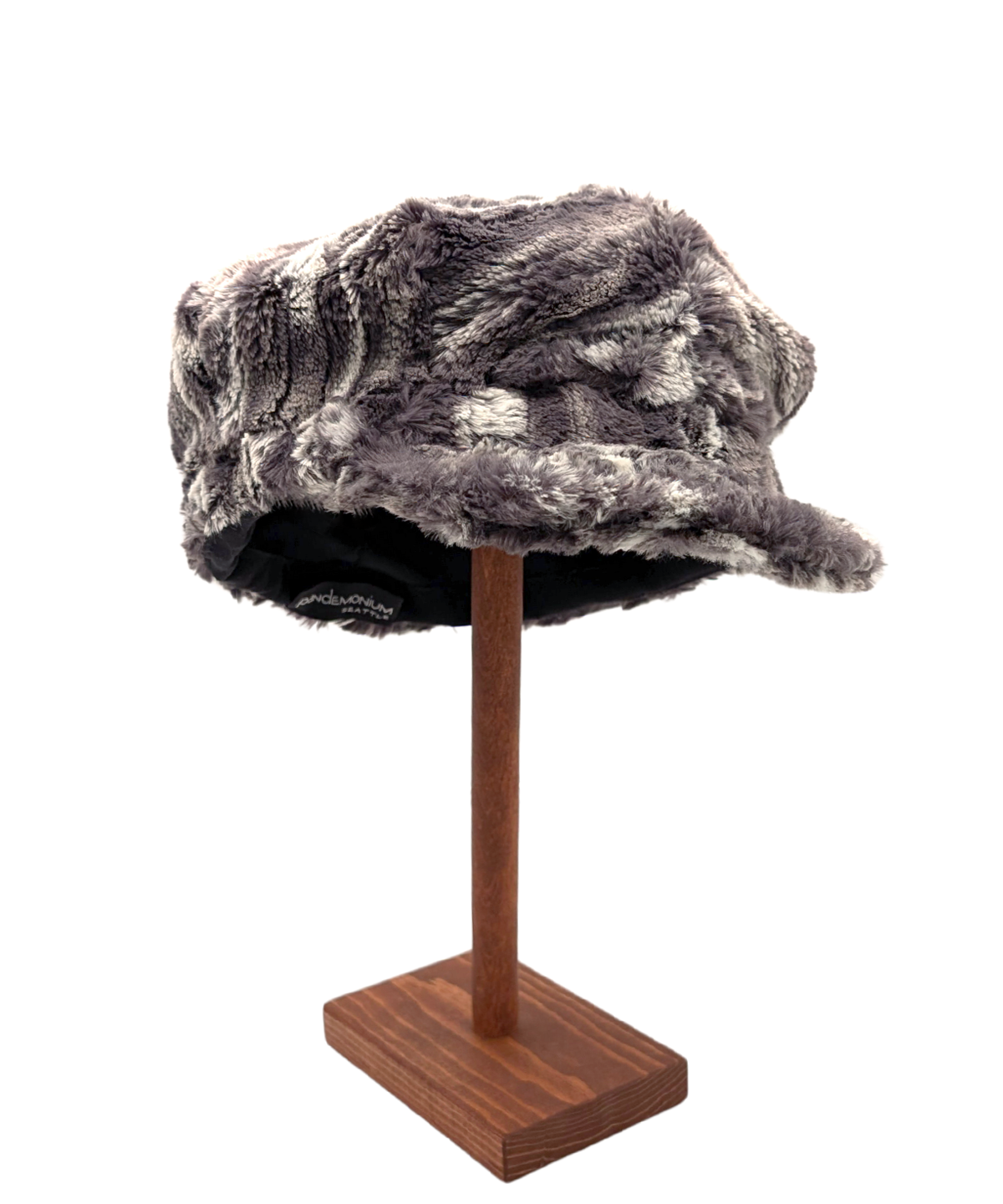 Valerie Cap Style - Luxury Faux Fur in Marble Dune