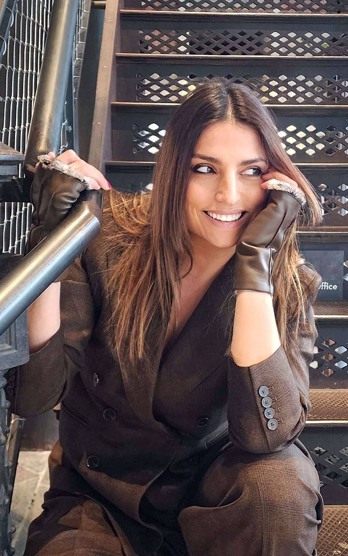 Fingerless Gloves | Vegan Leather in Chocolate with Assorted Faux Fur | Pandemonium Millinery