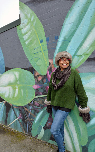 Luxury Faux Fur In Espresso Bean Infinity Scarf