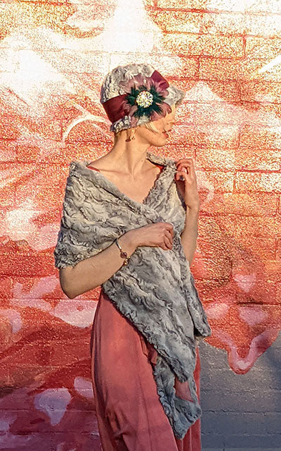 Winter River  Faux Fur Made In Seattle Washington