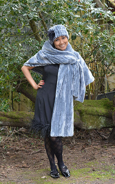 Shrug Wrap - Luxury Faux Fur in Glacier Bay (Sold Out!)