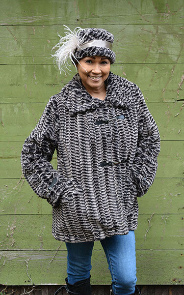 Dietrich Coat 8mm in Sepia | Handmade in Seattle WA | Pandemonium Millinery