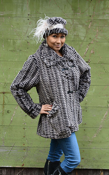 Dietrich Coat 8mm in Sepia | Handmade in Seattle WA | Pandemonium Millinery