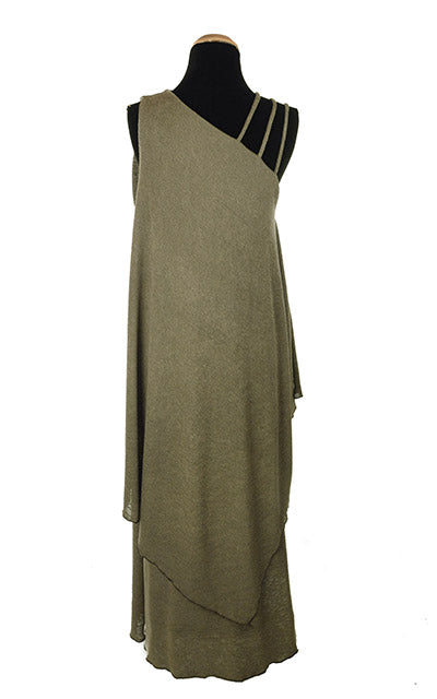 product shot of Moab Dress in Mezcal back view