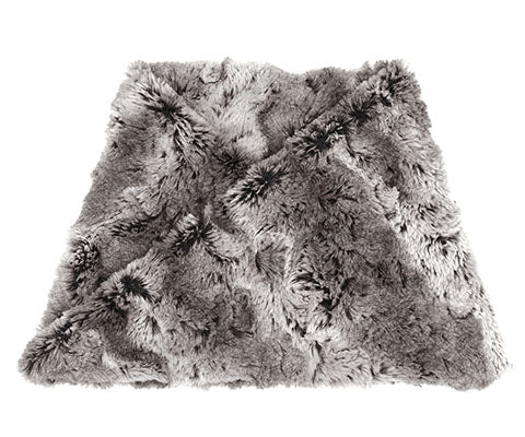 Men's Neck Warmer Seattle Sky | Grayish Faux Fur | By Pandemonium Seattle | Handmade in Seattle, WA
