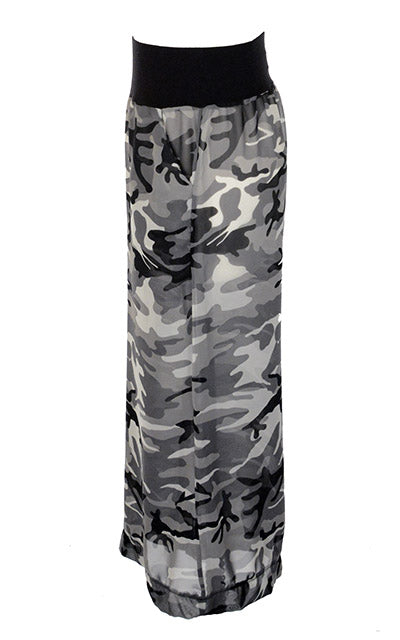 Gaucho Pants Product Shot | Black Ops with Wide Black Band | Handmade in Seattle WA USA | Leigh Young Collection