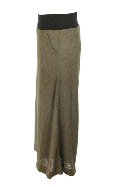 South West Gaucho Pants in Crepe Mezcal Side View. Leigh Young Collection. 