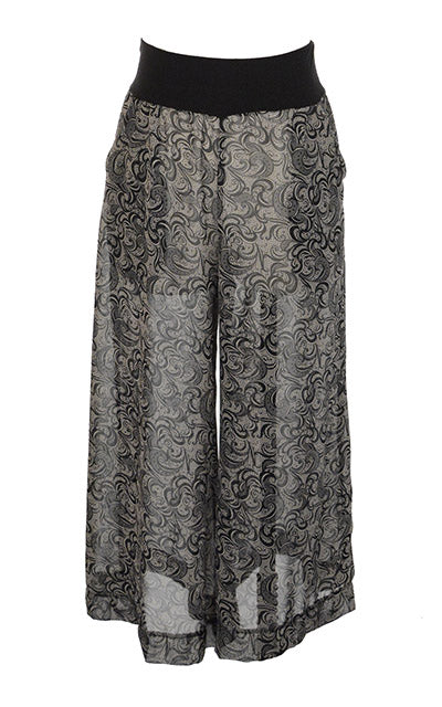 Gaucho Pants in Venetian Chiffon. Leigh Young Collection. Seattle Washington
