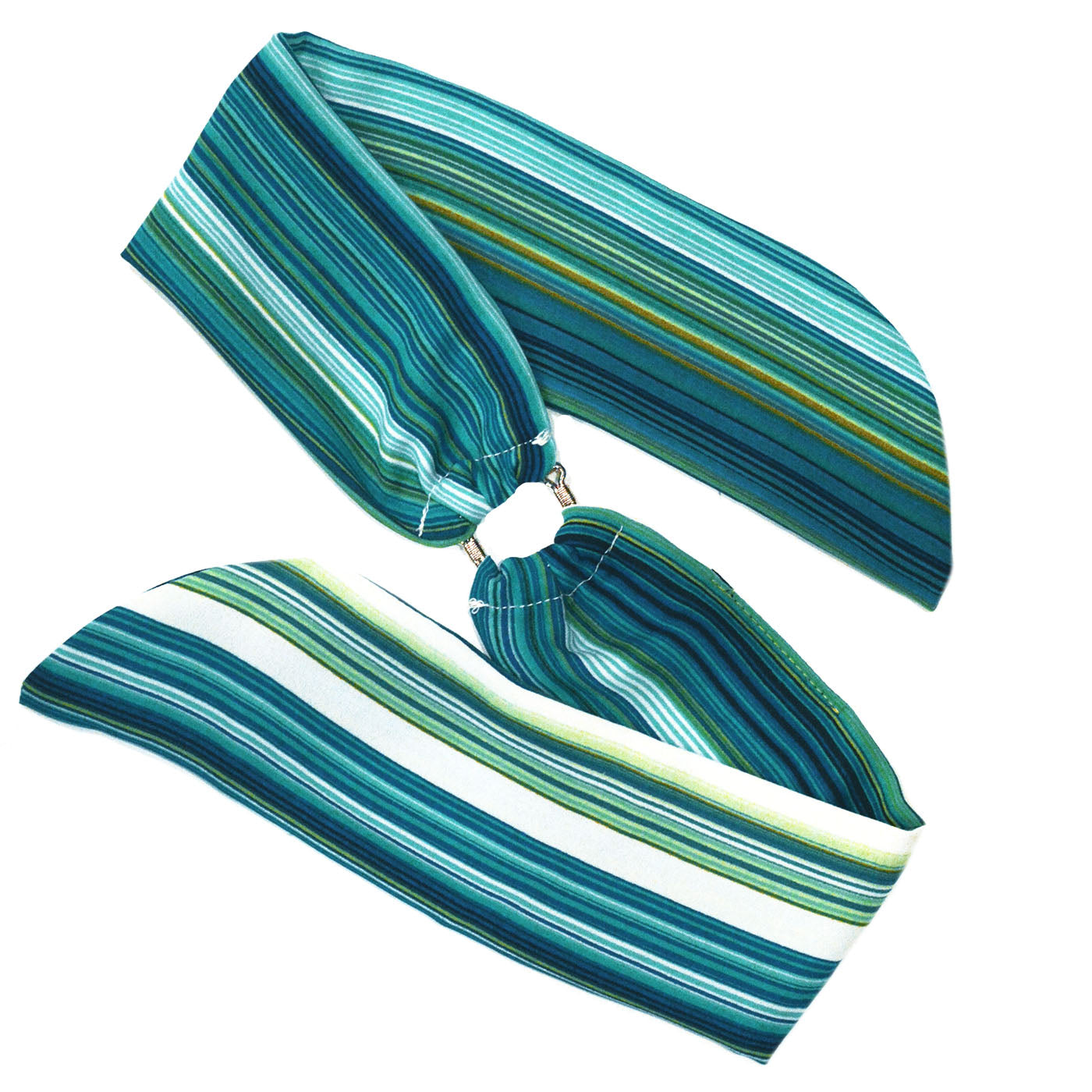 Women's Wrist Scarf in Sea Breeze | Handmade in Seattle WA | Pandemonium Millinery