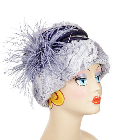 Ana Cloche Hat Style - Luxury Faux Fur in Winter River (One Large Left!)