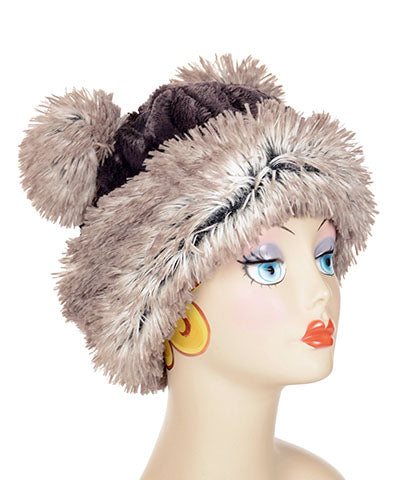 Bear Beanie Hat - Assorted Fox Faux Furs
