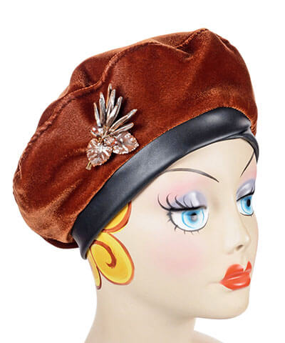 Vintage Resin Pine Needle Pin in Copper | Pandemonium Millinery