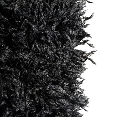 Women's Fingerless Gloves in Black Swan Faux Fur Detail | Handmade in Seattle WA | Pandemonium Millinery