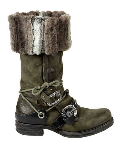 Boot Topper - Plush Faux Fur in Willows Grove (One Left!)