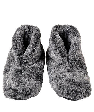 Bootie Slippers in Nimbus Luxury Faux Fur | Handmade in Seattle WA | Pandemonium Millinery