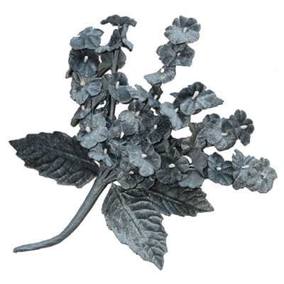 Flower Brooch Small Velvet Cluster in Gray | Pandemonium Millinery