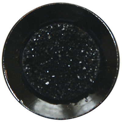 Black Sparkly Button | Pandemonium Millinery