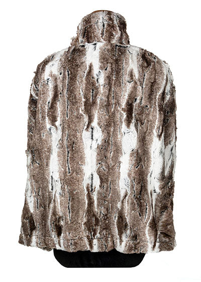 Capelet Luxury Faux fur in Birch handmade by Pandemonium Seattle