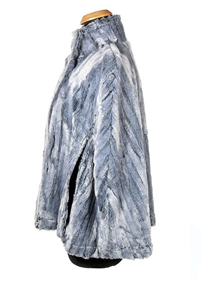 Capelet in Plush Faux Fur in Glacier Bay handmade by Pandemonium Seattle