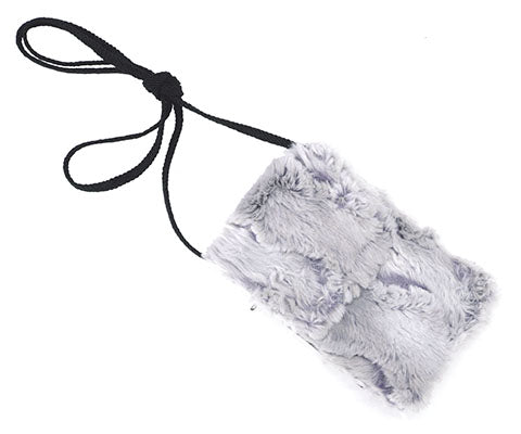 Cell Phone Purse - Luxury Faux Fur in Winter River