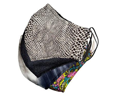 Men&#39;s Civvy Face Mask (Cone) - Assorted Cotton Prints - Handmade by Pandemonium Millinery Seattle, WA USA