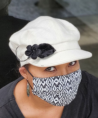 Women's Single Black Velvet Flower Pin | Assembled in Seattle WA | Pandemonium Millinery