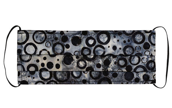 Men's Civvy Face Mask (Pleated) - Hawk Eye - Handmade by Pandemonium Millinery Seattle, WA USA