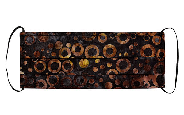 Men's Civvy Face Mask (Pleated) - Hawk Eye - Handmade by Pandemonium Millinery Seattle, WA USA