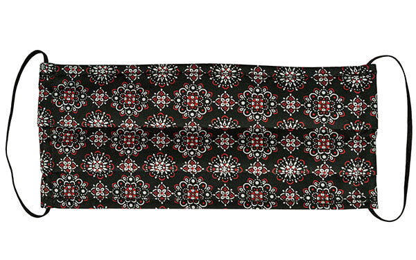 Civvy Face Mask (Pleated) - Vintage Tie - Handmade by Pandemonium Millinery Seattle, WA USA