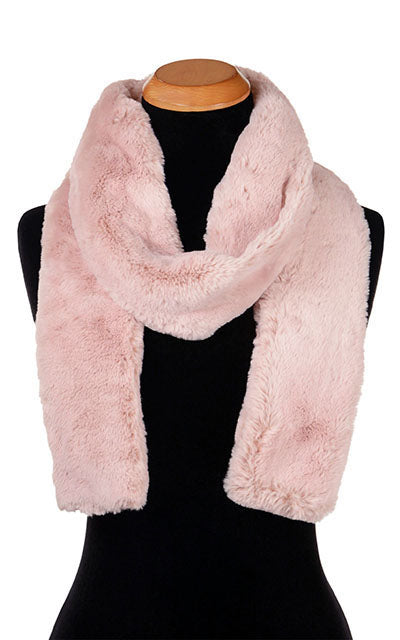 Classic Skinny Scarf | Frosted Cedar Faux Fur | Handmade USA by Pandemonium Seattle