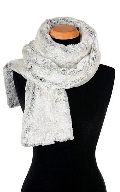 Classic Scarf | Frosted Juniper Faux Fur | Handmade USA by Pandemonium Seattle