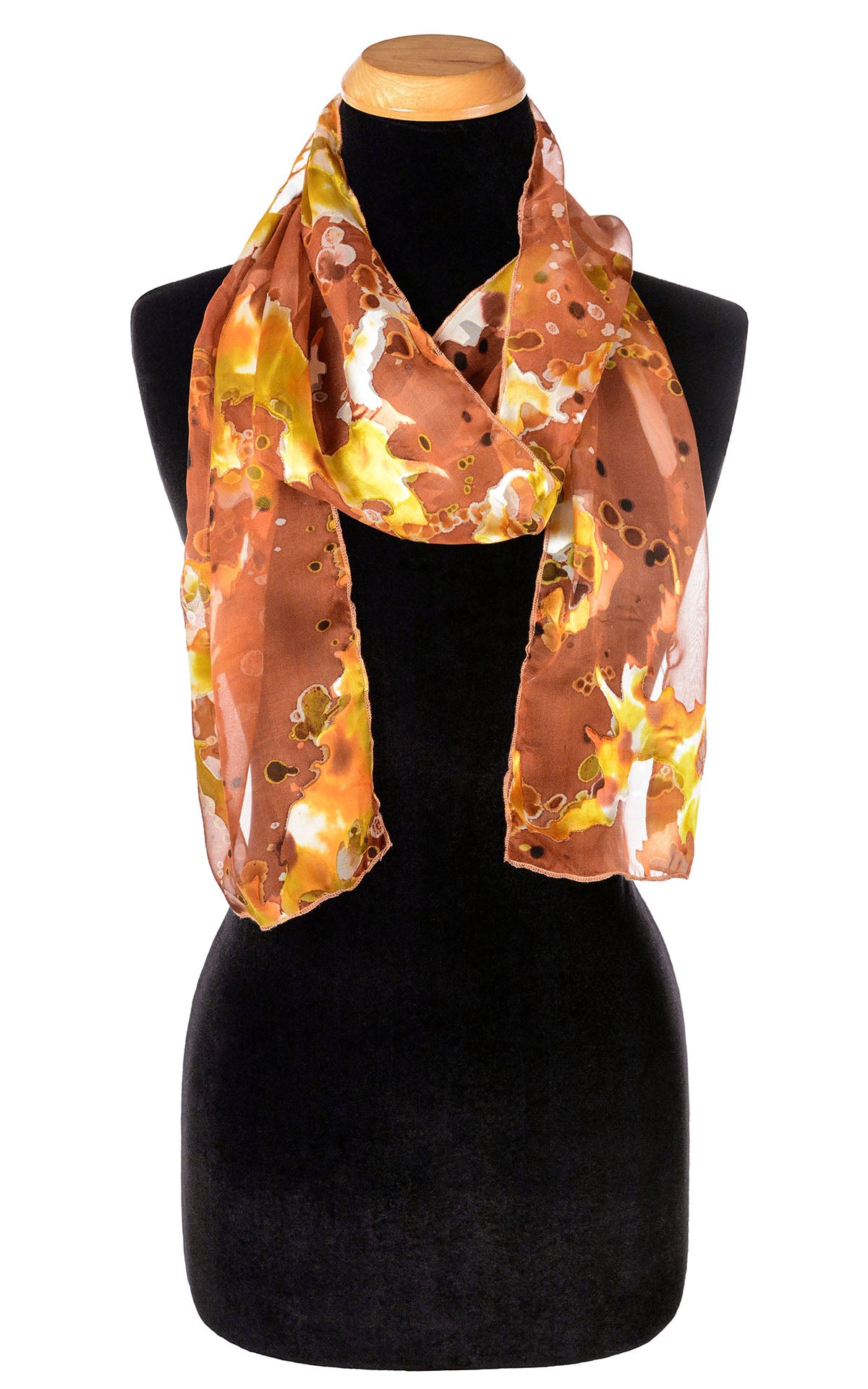 Women's Garden Path Skinny Scarf in Snap Dragon with Rowdie Hat | Handmade in Seattle WA | Pandemonium Millinery