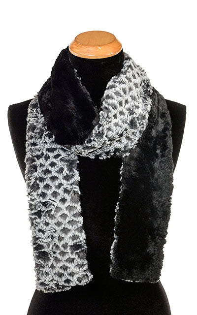Classic Scarf - Two-Tone, Luxury Faux Fur in Snow Owl - One Skinny Left!