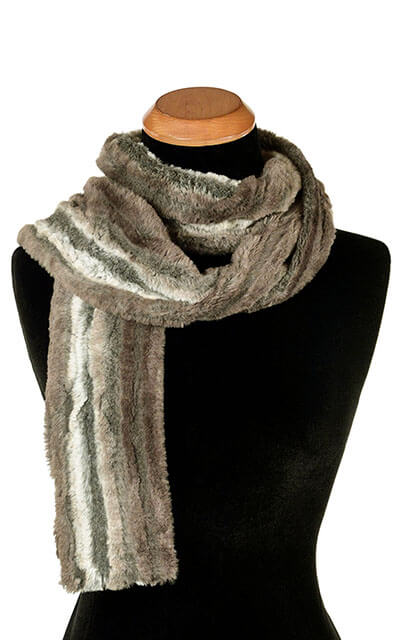 Classic Skinny Size Women&#39;s Scarf Plush Faux Fur in Willows Grove by Pandemonium Millinery