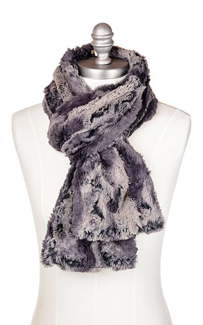 Men's Classic Scarf | Muddy Waters Brown Faux Fur | Handmade in the USA by Pandemonium Seattle