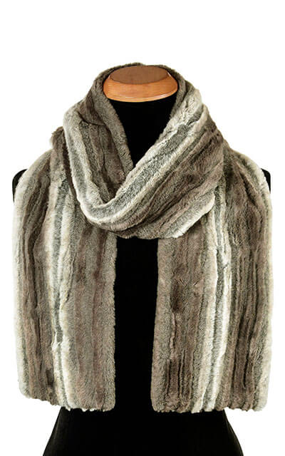 Classic Standard Size Women&#39;s Scarf Plush Faux Fur in Willows Grove by Pandemonium Millinery