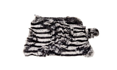Coin Purse &amp; Cosmetic Bag - Luxury Faux Fur in Tipsy Zebra