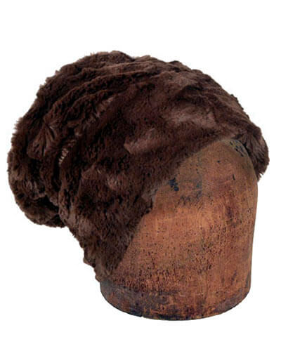 Men's Cuffed Pillbox | Cuddly Faux Fur in Chocolate | handmade Seattle, WA USA by Pandemonium Millinery