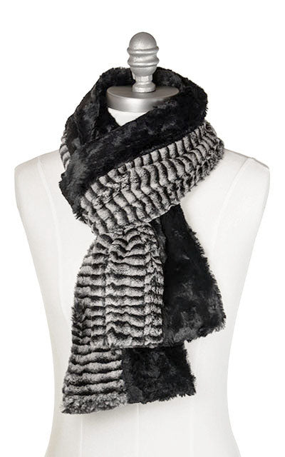 Dual Tone Scarf - Two-Tone, Assorted Faux Fur Combos