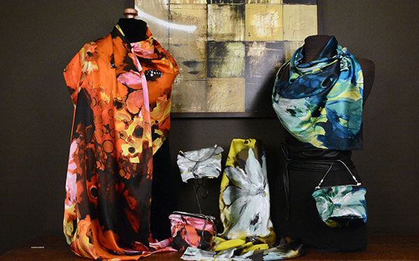 Women&#39;s Wrap Scarves Fiesta Silk | Handmade in Seattle WA | Pandemonium Millinery