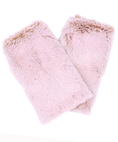 Men's Fingerless Gloves | Frosted Cedar Faux Fur | Handmade in the USA by Pandemonium Seattle