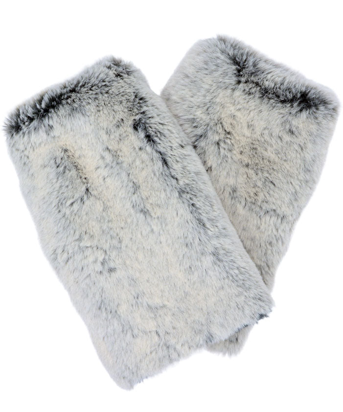 Fingerless Gloves | Frosted Juniper Faux Fur | Handmade in Seattle, WA USA by Pandemonium Millinery