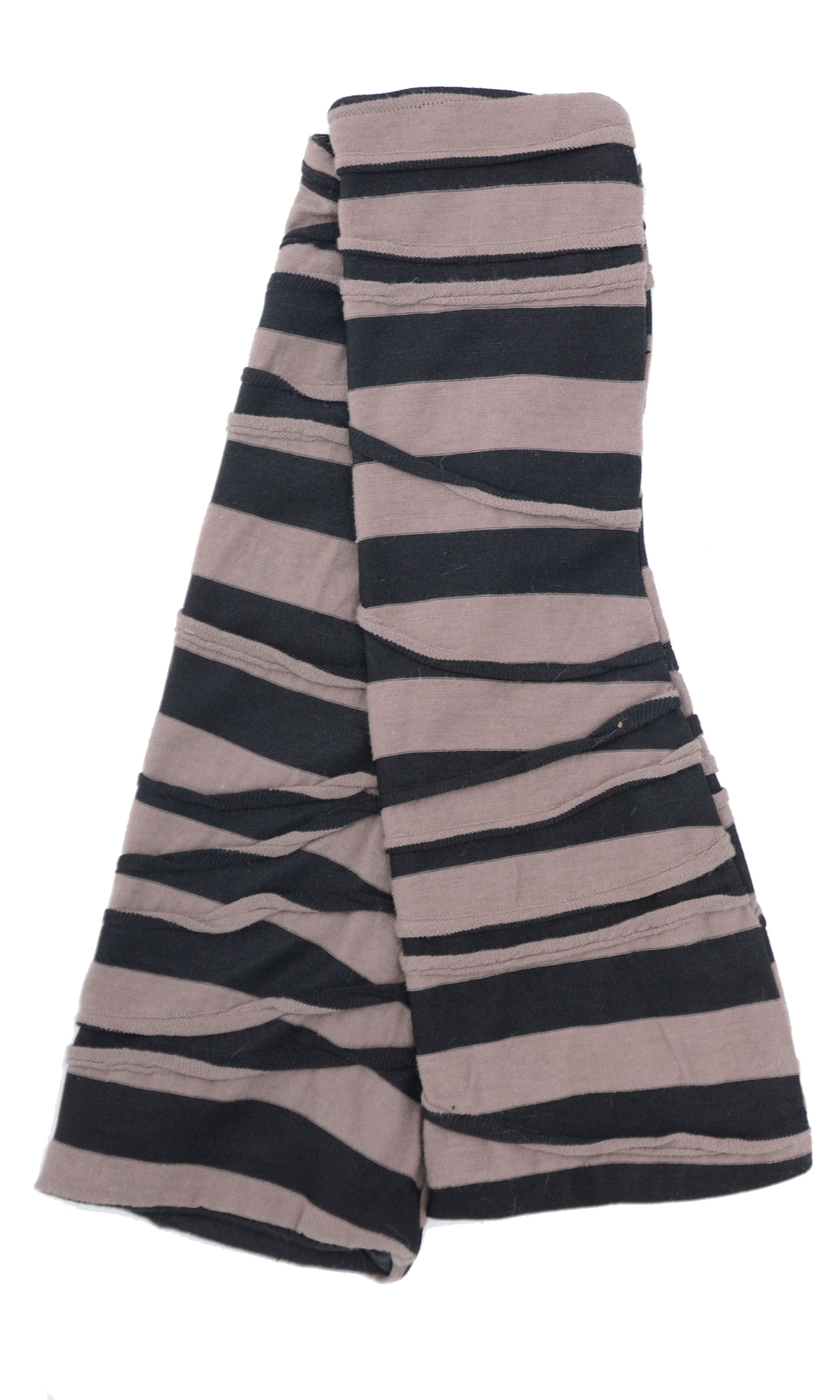 Long Fingerless Gloves Product Shot | Saharan Solstice black and tan striped | Pandemonium Millinery