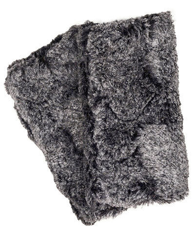 Men's Fingerless Texting Gloves | Luxury Faux Fur Nimbus | Handmade Pandemonium Millinery Seattle WA USA