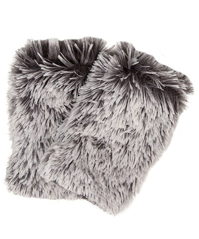 Reversible Fingerless Gloves | Pearl Fox Faux Fur | Pandemonium Millinery