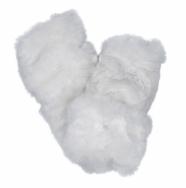 Royal Opulence Fingerless Gloves Mid in Heavenly Faux Fur by Pandemonium Seattle.